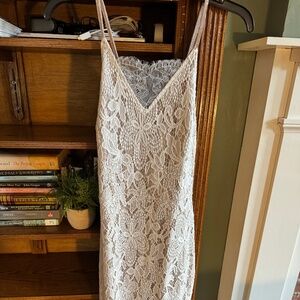 Love Fire Medium white lace dress.